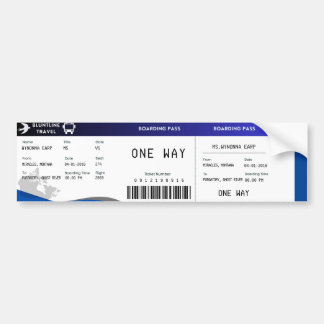 Bluntline-Boarding-Pass (S1E1) Autoaufkleber