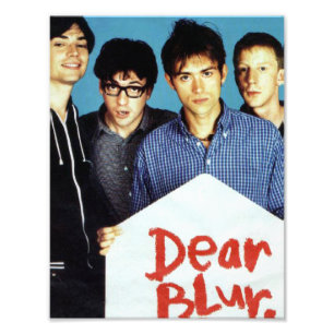 Blur Britpop Era Poster der 90er Jahre