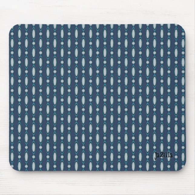 Blurple Beaded Vorhang Design Mousepad (Vorne)