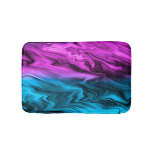 Blurter Hintergrund modische Farbe und Blau Badematte