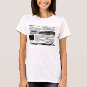 Bluse druckt von der Tageszeitung T-Shirt