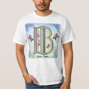 Bluse mit floralem Monogramm B T-Shirt
