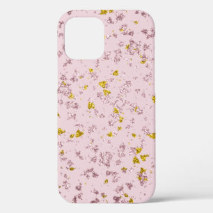 Blush and Gold Glitzer Flakes Case-Mate iPhone Hülle