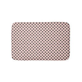 Blush and Grey Polka Dot Bath Mat Badematte