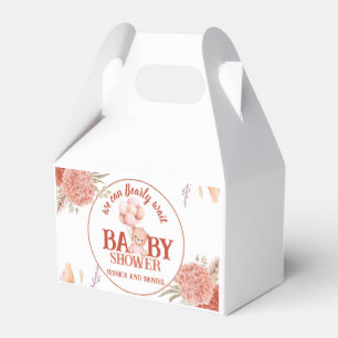 Blush and Pink Bear Baby Dusche Geschenkschachtel