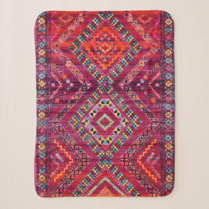 Blush Bazaar: Rosa marokkanisches Erbe Elegante Sherpadecke