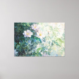*~* Blush Beach Rose TV2 Stretched Canvas Print Leinwanddruck