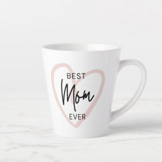 Blush Black Handwriting Modern Simple Heart Milchtasse