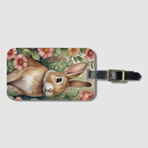 Blush Blogs und Bunny Luggage Tag Gepäckanhänger