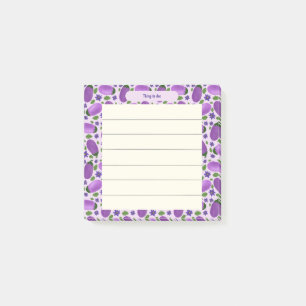 Blush & Bloom Aubergine-Kollektion – Sanftes Lila Post-it Klebezettel