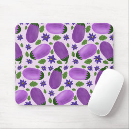 Blush & Bloom Eggplant Collection – Soft Lilac Mousepad
