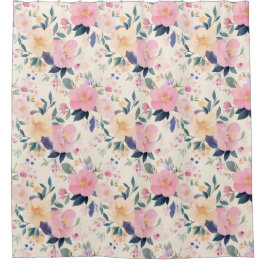 Blush & Bloom Elegante Rodelbahn mit Aussicht Duschvorhang