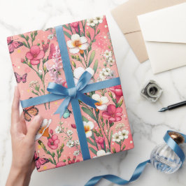 Blush Bloom Garden Geschenkpapier