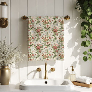 Blush Bloom Handtücher Vintage-inspirierter Badezi