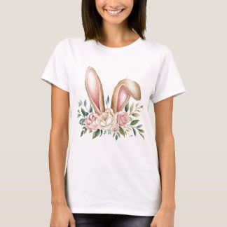 Blush Bloral Bunny Ohren T-Shirt