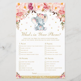 Blush Bloral Elephant Was ist in Ihrem Handyspiel