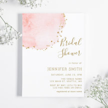 Blush Bloral Petal Gold Glitzer Dots Brautparty