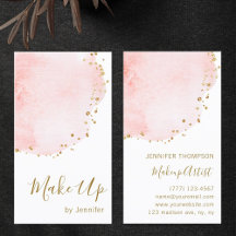 Blush Bloral Petal Gold Glitzer Dots