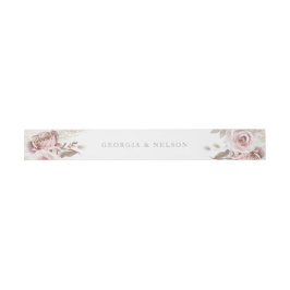 Blush Bloral Wedding Einladungsbanderole