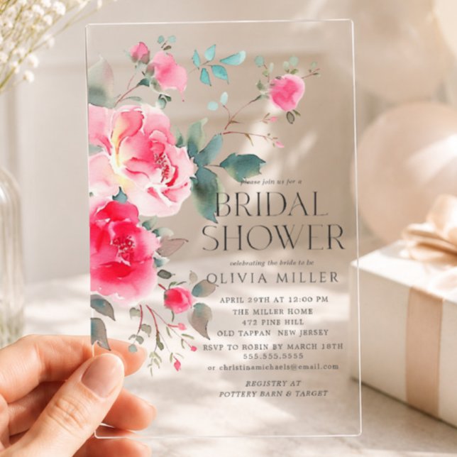 Blush Blossom Bridal Dusche Einladung (Von Creator hochgeladen)