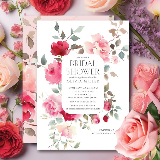 Blush Blossom Bridal Dusche Einladungen (Von Creator hochgeladen)