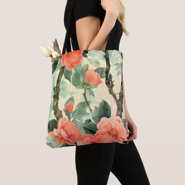 Blush Blossom Camelia Park/Garten: Tasche (Von Nahem)