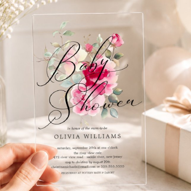 Blush Blossom Kinderdusche Einladung (Von Creator hochgeladen)