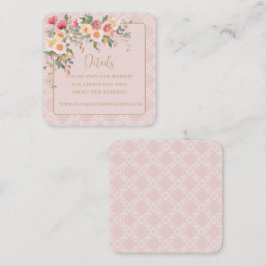 Blush Blues Hochzeitskarte für Frühjahr Begleitkarte