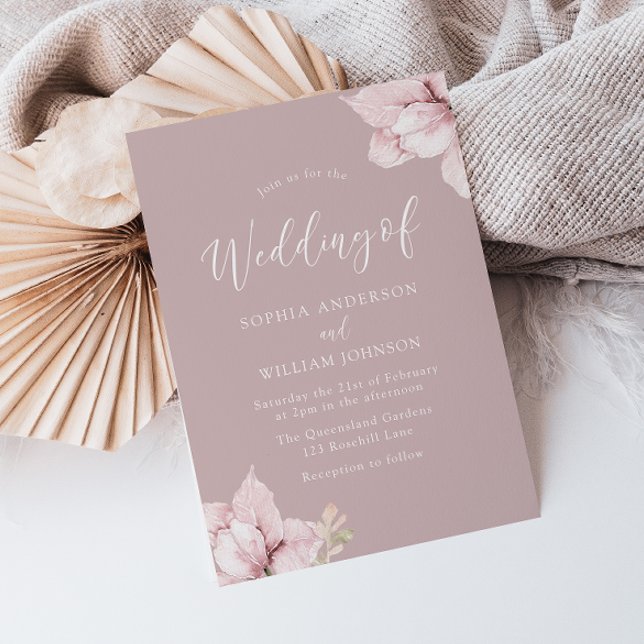 Blush Blume Petals Atemberaubend Hochzeitseinladun Einladung (Von Creator hochgeladen)
