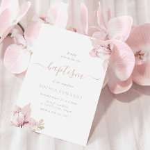 Blush Blume Petals Elegante Girls Taufe