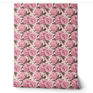 Blush Blumen Elegance Mini - Rosa und Taupe Tapete