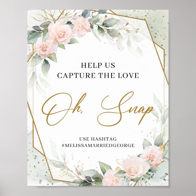 Blush Blumengold Helfen Sie uns, Liebe zu erfassen Poster (Vorne)