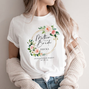 Blush Blumenschurmaus Mutter der Braut T-Shirt