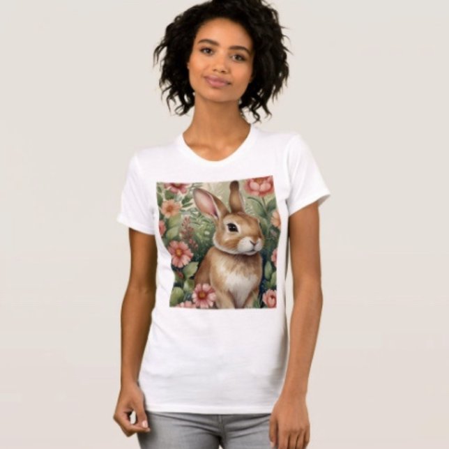 Blush Blütenträume T-Shirt  (Comfy tri-blend women’s tee feminine fit, scoop neck, short sleeves, relaxed fit.  
)