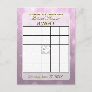 Blush Bokeh   Carte Bingo