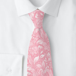Blush Botanical Batik Krawatte