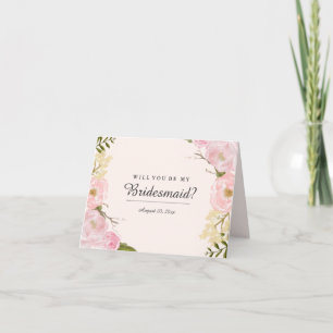 Blush Botanical Serez-Vous Ma Carte De Femme D'Acc