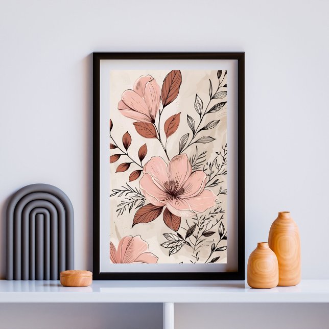 Blush Botanische Blume Print 1 Poster (Von Creator hochgeladen)