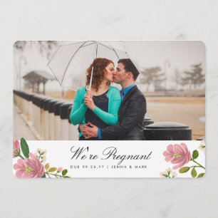 Blush Bouquet Faire-part de grossesse
