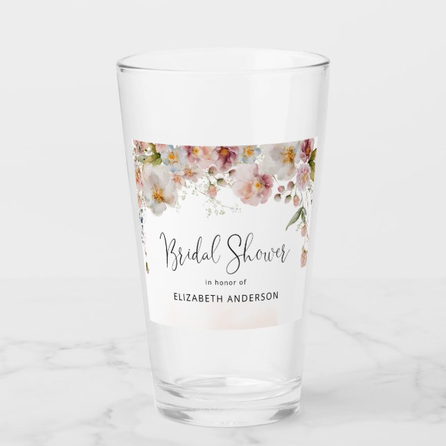 Blush Brautparty Glas (Vorderseite)