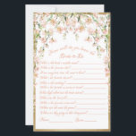 Blush-Brautparty-Hochzeit<br><div class="desc">Hübsches Rosa-Rosa-Aquarellspiel mit botanischem Brautparty. "Wie werden wir die Braut kennen?" Ideal für Ihre Brautparty-Veranstaltung.</div>
