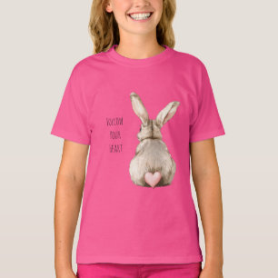 Blush Bunny Kaninchen Herz T-Shirt