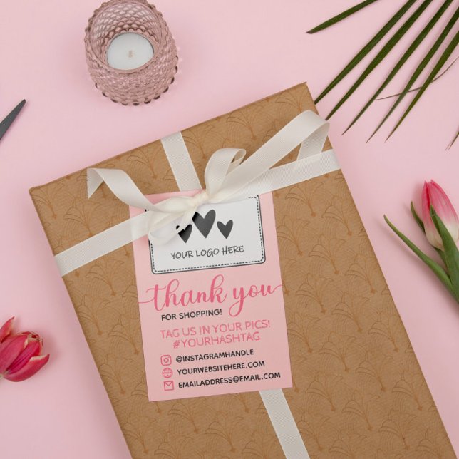 Blush Calligraphy Your Logo Vielen Dank für Ihr Sh (Von Creator hochgeladen)