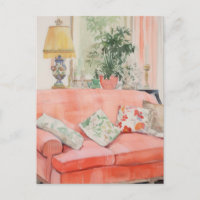 Blush Comfort – Wasserfarbenes Rosa Sofa Wohnzimme
