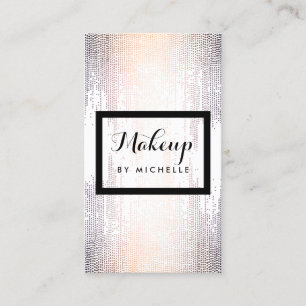Blush Confetti Dots Makeup Artist Visitenkarte