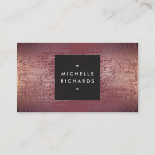 Blush Confetti Rain Muster Modernes Burgund Visitenkarte