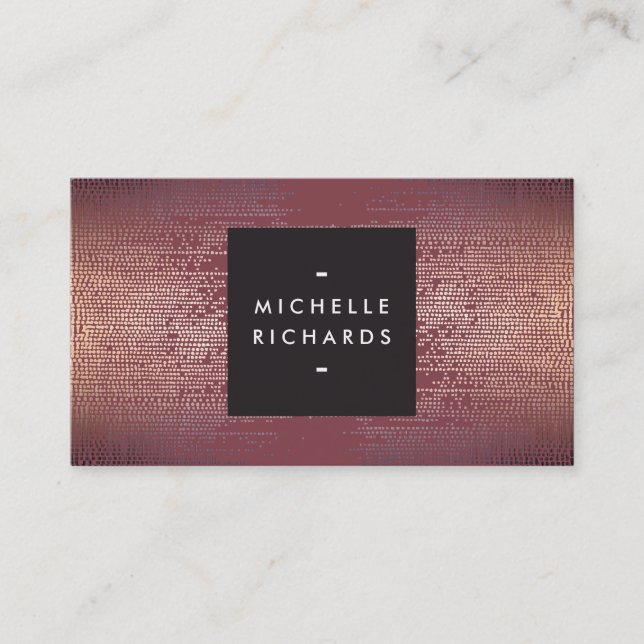 Blush Confetti Rain Muster Modernes Burgund Visitenkarte (Vorderseite)