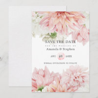 Blush Dahlias Floral Wedding