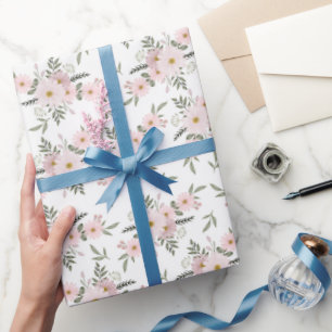 Blush Daisy Whisper Geschenkpapier