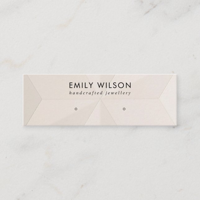 BLUSH-DIAMOND-TEXTURE-STUDIE FÜR DIE ERRING-ANZEIG MINI VISITENKARTE (Vorderseite)